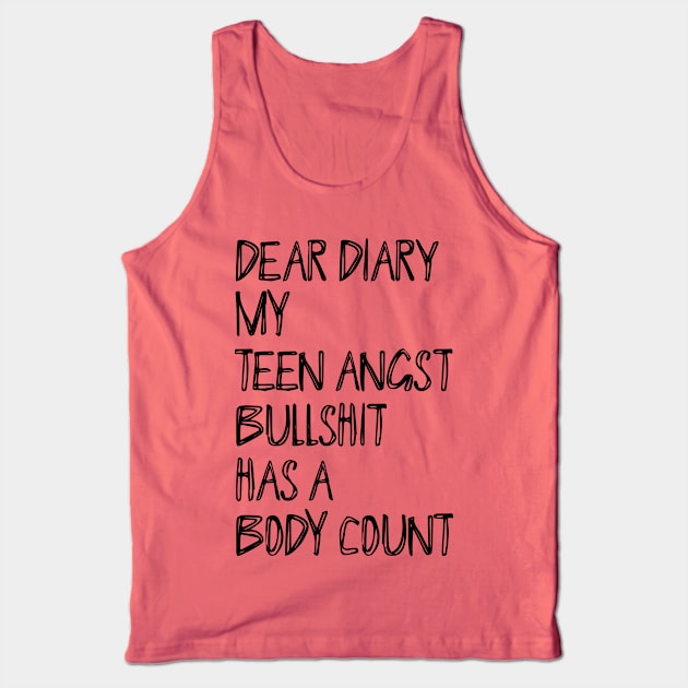 Dear Diary Tank Top by TheatreThoughts